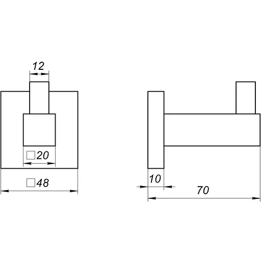 Крючок Globus Lux SQ9411 - фото 2