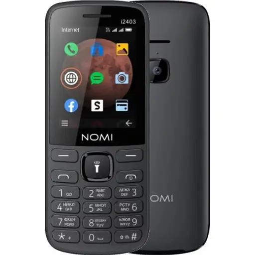 Телефон Nomi i2403 Black (черный)