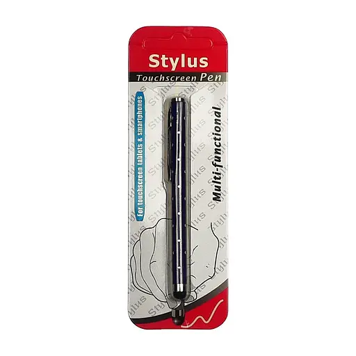 Стилус ємнісний, алюмінієвий, з кристалами, фіолетовий - фото 3