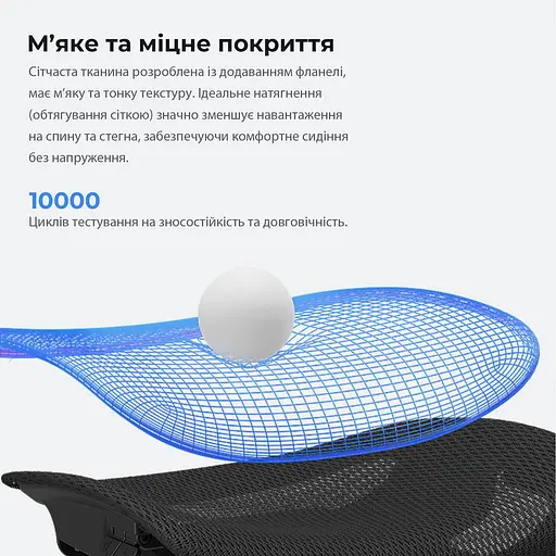 Кресло для геймеров Anda Seat X-Air Mega Size XL Mesh Space Black (AD-WY-01-BBB) - фото 9
