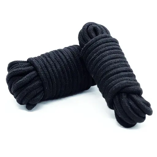 Веревка для BDSM связывания в стиле Шибари Черный K0142-1 - фото 2