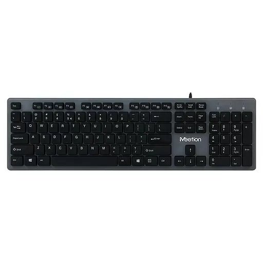 Клавиатура MeeTion USB Standard Chocolate Ultrathin Keyboard K841 Ukr/RU/EN раскладки - фото 1