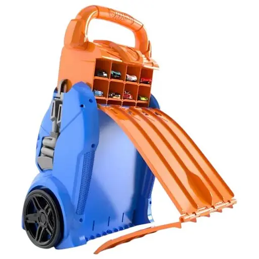 Портативный трек-контейнер Hot Wheels с 4 параллельными дорожками (HWCC14) - фото 4