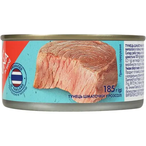 Тунець Премія шматочками стерилізований 185 г - фото 2