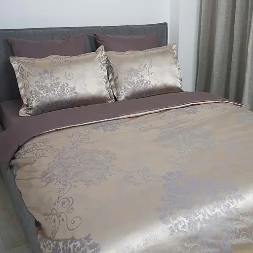 Комплект постельного белья Tiare eвро Сатин Жакард 2426-ev - фото 2