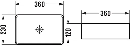 Умивальник Mexen Nadia 36 Grey Mat накладний MEX-21613661, Сірий матовий - фото 2