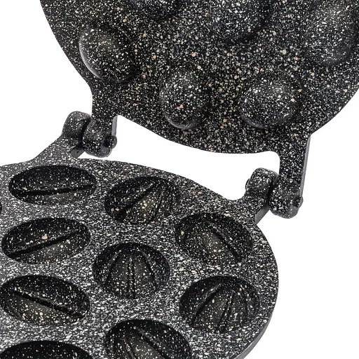 Форма для выпечки орешков орешница с антипригарным гранитным покрытием на 12 орехов, ХЕАЗ Черный 86263 - фото 10