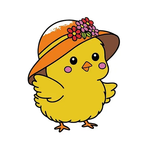 Детская раскраска пальчиковыми красками "Модная цыпа" Art Craft 15631-AC 25х25 см - фото 1