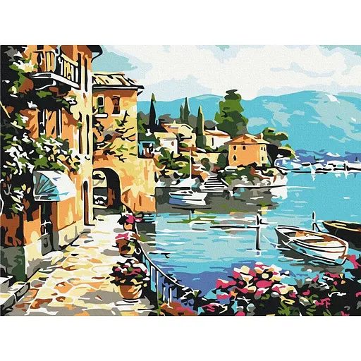 Картина по номерам на підрамнику Brushme Літня набережна - фото 1