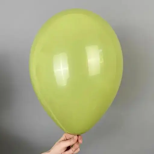 Шарик воздушный латексный 30 см (100) макарун лимонно-зеленый, IDEA7-DL-019 - фото 2
