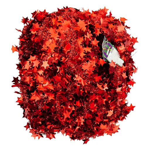 Мішура новорічна Yiwu з зірками матова в асортименті 2 м (820671)