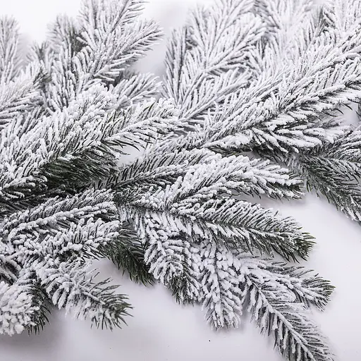 Штучна хвойна гірлянда LUGI 1 м засніжена, новорічна гірлянда лита реалістична засніжена Преміум TD-BRNCHSN1 - фото 3