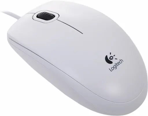 Миша Logitech B100 Optical USB Mouse white (910-003360) - фото 2