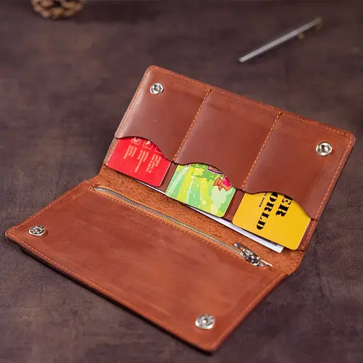 Мужской кожаный кошелек Shvigel 19х9.5х1 см acs0016052 - фото 10