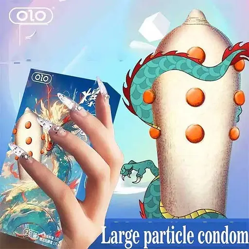 Презервативы ребристые ультратонкие OLO Nine Dragon латекс M 51-54 мм 2 шт - фото 3