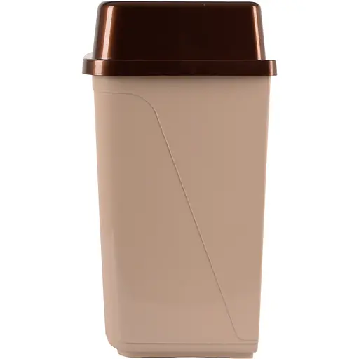 Кошик для сміття Violet House 0092 Метелик з кришкою 30 л Cappuchino (0092 Бабочка CAPPUCHINO с/кр.30) - фото 2