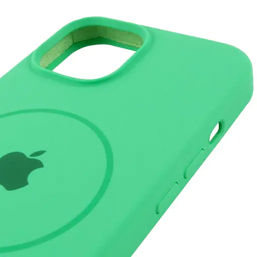 Чохол Epik Silicone Case Full Protective AA with MagSafe для Apple iPhone 14 Plus 6.7 Зелений/Spearmint - фото 4