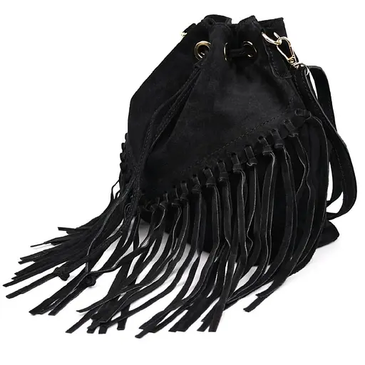 Женская замшевая сумка на плечо Firenze 25х26х13 см sum0028534 - фото 4