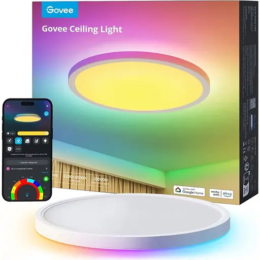 Стельовий світильник Govee 30cm RGBWW + RGBIC Smart Ceiling Light (H60A1) [129580]