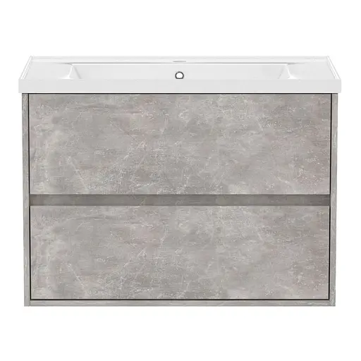 Тумба з умивальником Volle Teo 80 см бетон 15-88-81C - фото 2