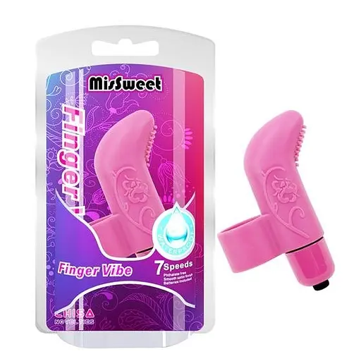 Вібратор Missweet Finger Vibe 7.4 см рожевий - фото 4