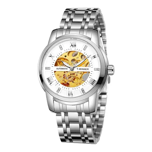 Годинник наручний чоловічий 8241 Silver-White Forsining acs0031360 - фото 1