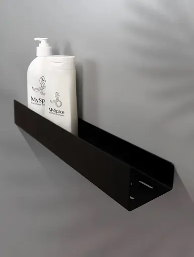 Полка для ванны Rea SF04 60 black matt REA-06004, Черный матовый - фото 4