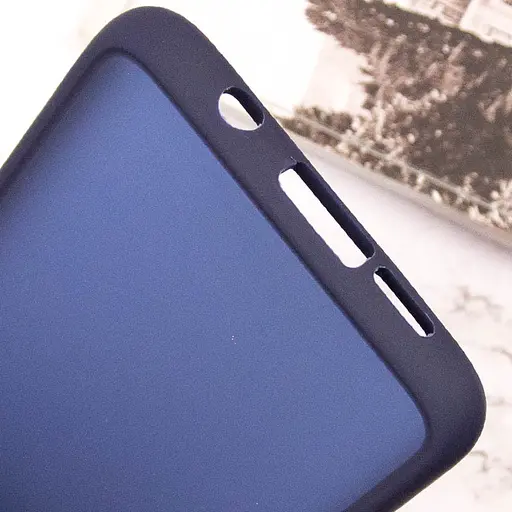 Чохол TPU / PC Lyon Frosted для Xiaomi Redmi Note 8Pro Navy Blue - фото 6