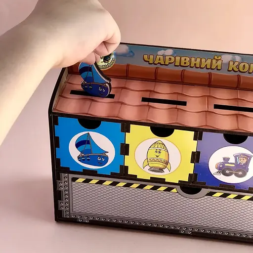 Настольная игра Ubumblebees Транспорт-2 PSD006 сортер-комодик деревянная - фото 3