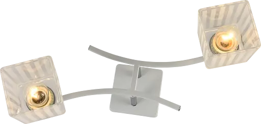 Люстра декоративна V XA1394/2 White+Chrome на 2 плафонів - фото 3