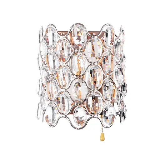 Бра Brille BCL-485W/2*E14+16*0.5W настенное накладное LED хрустальное с выключателем - фото 2
