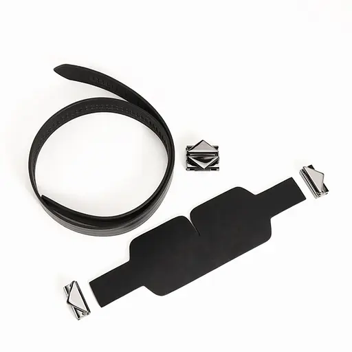 Маска на очі Lockink Luxury Leather Blindfold Kit чорний - фото 5