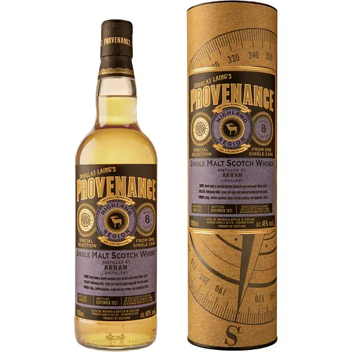 Виски Douglas Laing Provenance Arran 8 yo Single Malt Scotch Whisky, 46%, 0,7 л