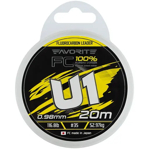 Флюорокарбон Favorite U1 FC 20 м 35/0.98 мм 116.8 lb/52.97 кг - фото 2