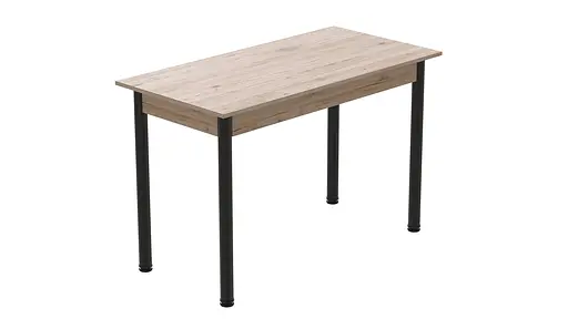 Стіл кухонний Ferrum-decor Беніта 75x120x80 Чорний ДСП Сан-Марино 16мм (FRD-105649)