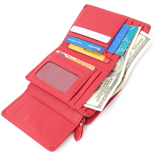 Жіночий шкіряний гаманець ST Leather 13.5х9.5х3 см acs0029447 - фото 7