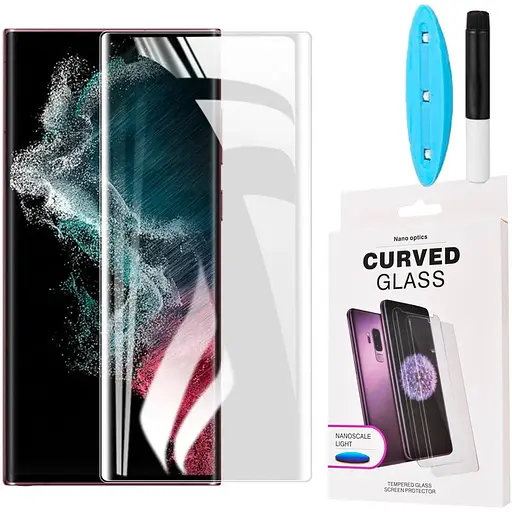 Захисне скло DK для Samsung Galaxy S22 Ultra 5G S908 UV Curved 014236 clear