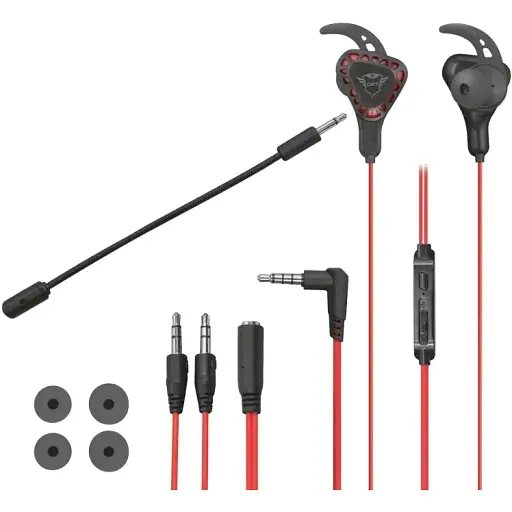 Наушники Trust GXT 408 Cobra Multiplatform 3.5 mm Red - фото 3