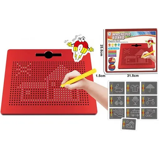 Розвиваюча гра G-Toys Планшет Дощечка магнітна металеві кульки 748 шт. картки 10 шт. - фото 2