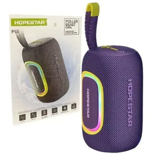 Колонка bluetooth Hopestar P65 LED фиолетовый - фото 1