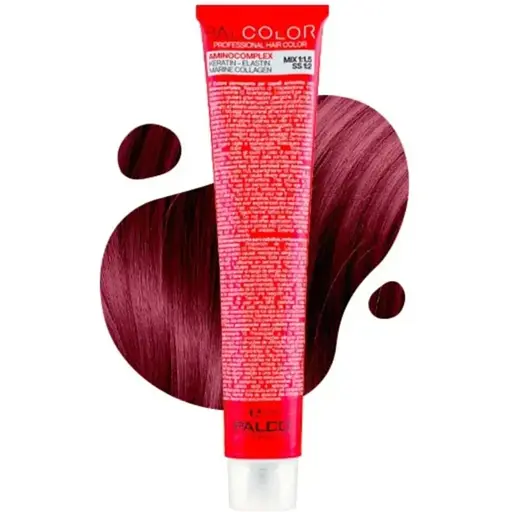 Крем-фарба для волосся Palco 5.66 Світло-коричневий інтенсивний червоний 100 мл