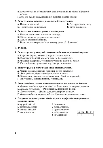 Рідна мова. Тематичний тестовий зошит. 8 клас. 2-ге видання (доповнене та перероблене) - фото 3
