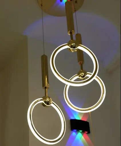 Люстра Brille лофт підвісна LED 71W NW G (BL-888S/3) - фото 5