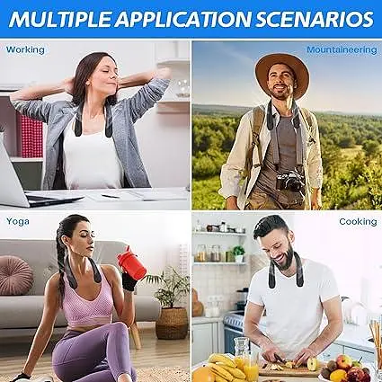 Портативний шийний вентилятор CNMTCCO Neck Fan 360° - фото 4