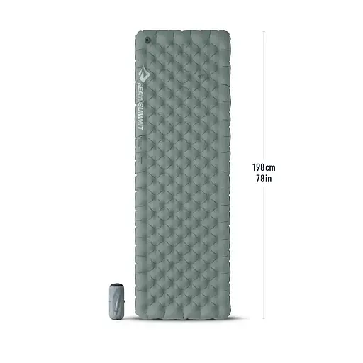 Надувной коврик Sea To Summit Ether Light XR Insulated ASC Mat Large Rectangular Dark Grey (1033-STS ASL051152-321705) - фото 3