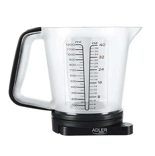 Весы кухонные с мерным стаканчиком 1200 мл чашей Adler AD 3178 - фото 3