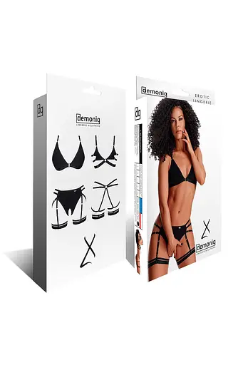 Еротичний комплект Demoniq LadyX Dorita L чорний - фото 9