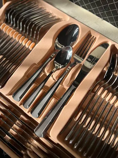 Набор столовых приборов Bohmann BP-B72-SM на 12 персон 72 предмета Серебристый - фото 6