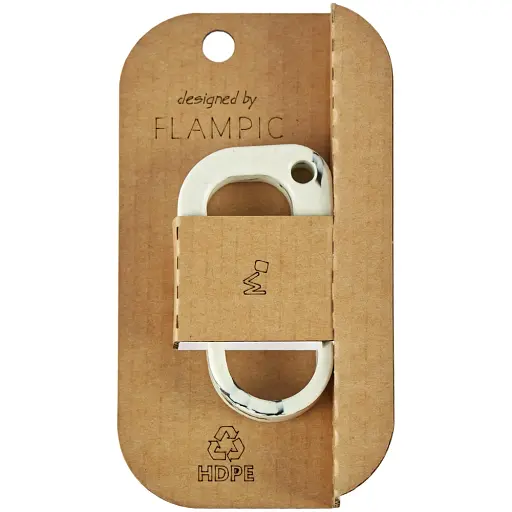 Карабін із переробленого пластика Flampic Білий/Чорний - фото 3