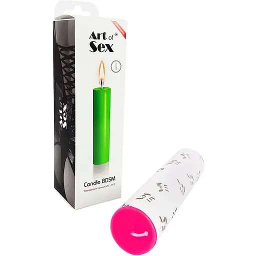 Розовая восковая свеча Art of Sex Size M 15 см